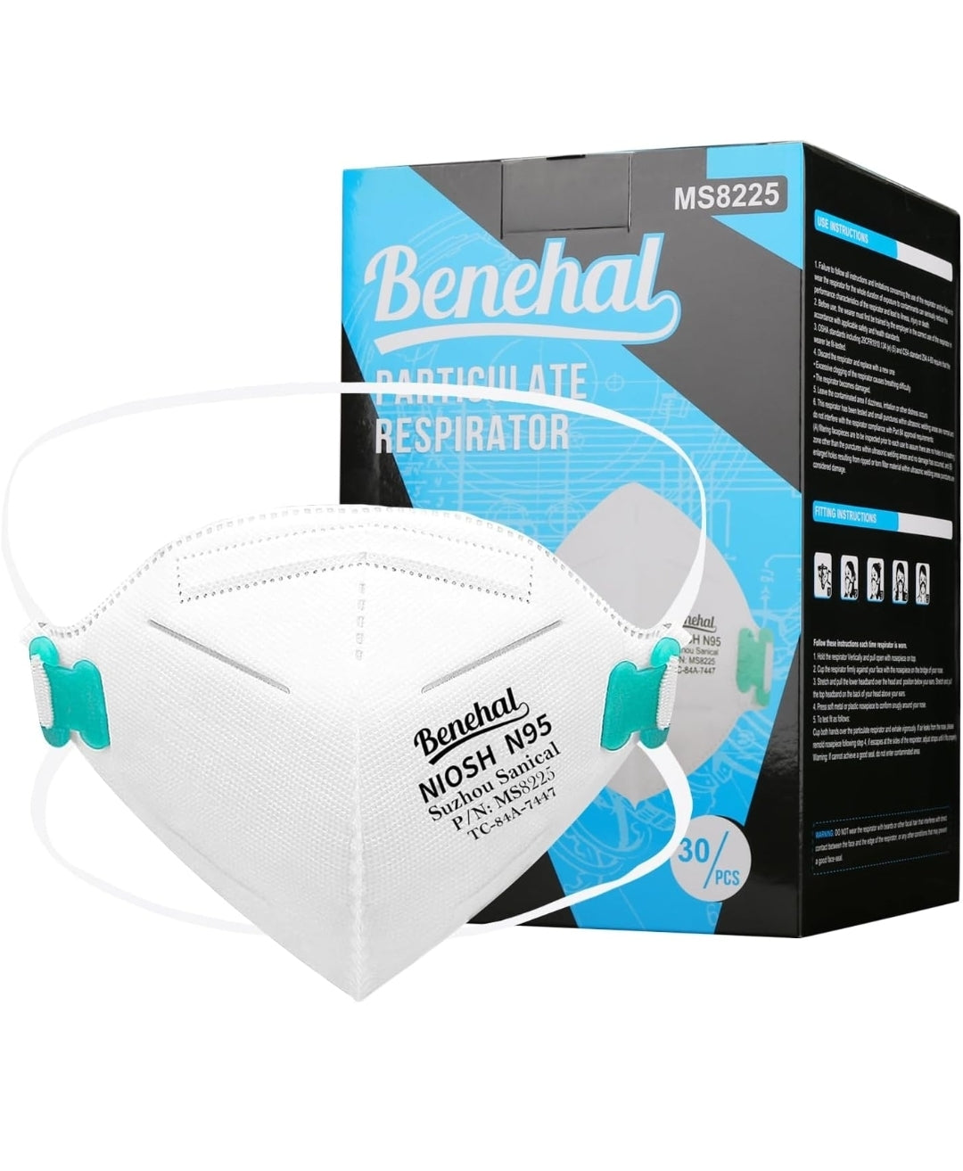 NIOSH Approved N95 Particulate Respirator Masks