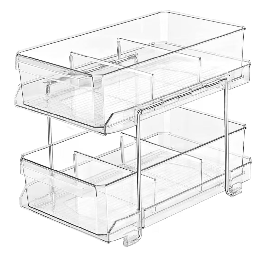 2 Tier Under Cabinet Pull out Storage