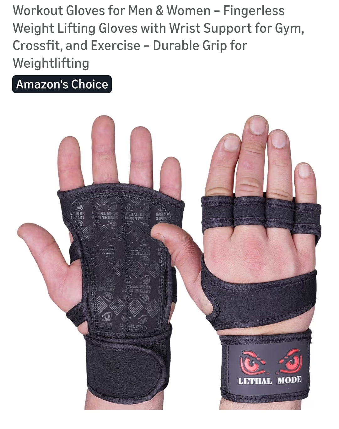 Workout Gloves for Men or Women