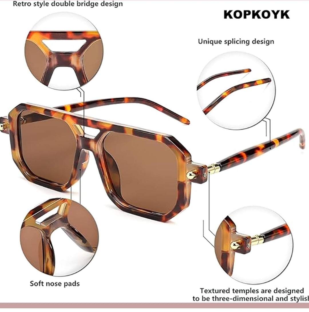 Vintage Square 70's Style Sunglasses